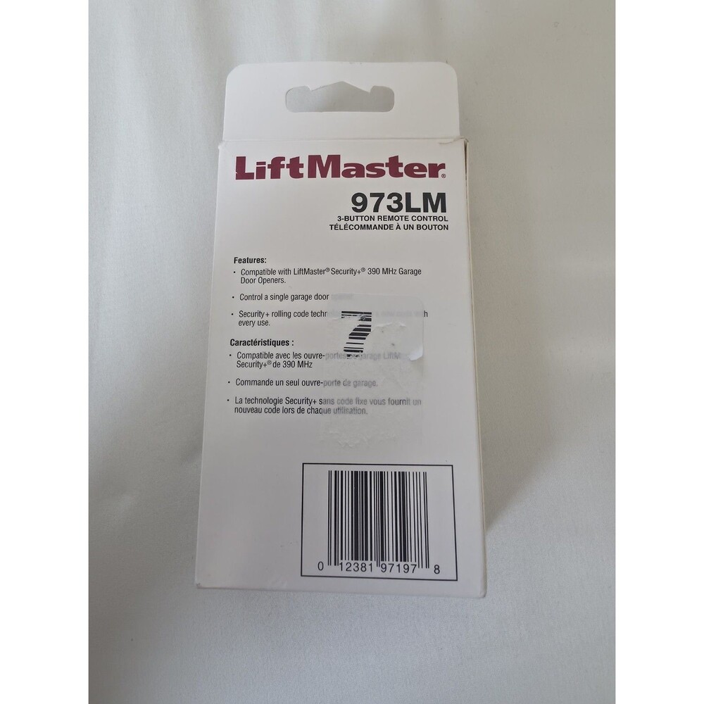 LiftMaster 971LM Single-Button Remote Control - Picture 3 of 3